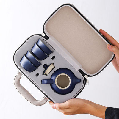 Set di tè per viaggi in ambiente aperto in stile moderno con logo personalizzabile e porcellana sostenibile