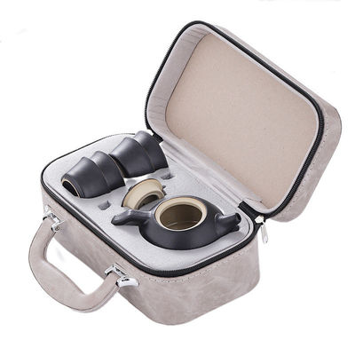 Set di tè per viaggi in ambiente aperto in stile moderno con logo personalizzabile e porcellana sostenibile