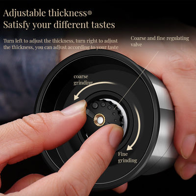 Spessore regolabile bottiglia di vetro a doppia testa salino peperoncino macina per ristorante