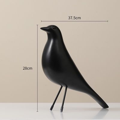 Aggiungi un tocco di eleganza alla tua casa con ornamenti di uccelli in resina in stile Art Deco