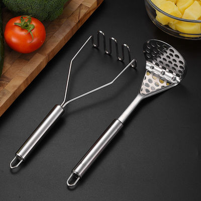Acciaio inossidabile 201/304 Macchiatrice di patate altri utensili tipo ergonomici Bambù pesante