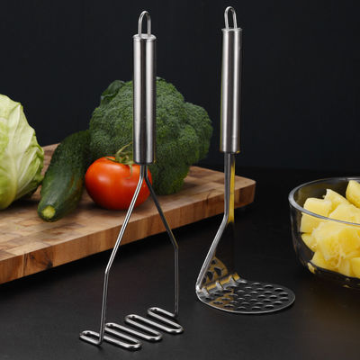 Acciaio inossidabile 201/304 Macchiatrice di patate altri utensili tipo ergonomici Bambù pesante