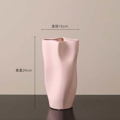 Vaso di ceramica contemporanea ideale per il matrimonio Display da tavolo Vaso di ceramica per articoli per la casa