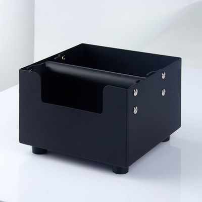 Stainless Steel Cuboid Coffee Knock Box Removable Knock Bar Base antiscivolo per la casa