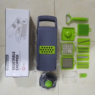 15 pezzi Multifunzione Bambù Handheld Tagliatrice per Cipolla Veggie e Frutta