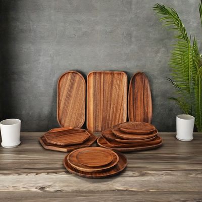 Piatti di frutta di legno Cestini Disegni estetici per servire i bisogni da utensili Categoria
