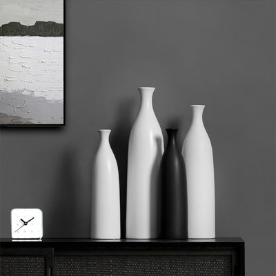 Vaso da tavolo per il moderno semplice nero e bianco ceramica decorazione del soggiorno dimensioni medie