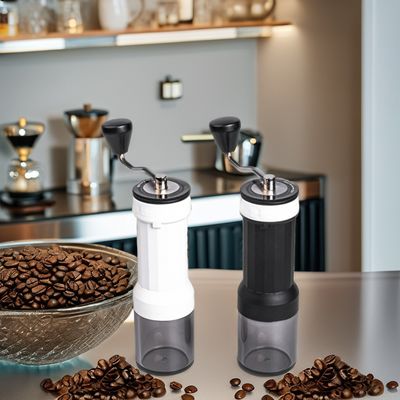 Impostazioni regolabili Ceramica Burr Macchine per il caffè manuali 30g Capacità in acciaio inossidabile e plastica per viaggi