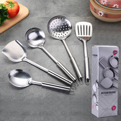 Kitchen Cooking Tool Set 8pcs silver in acciaio inossidabile posate per ristorante e matrimonio