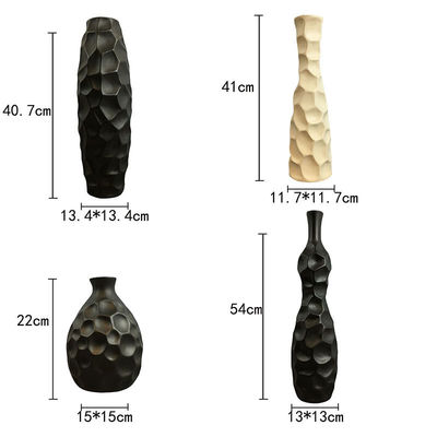 Vaso di fiori in ceramica sottile da 16 pollici per la decorazione tradizionale del tavolo