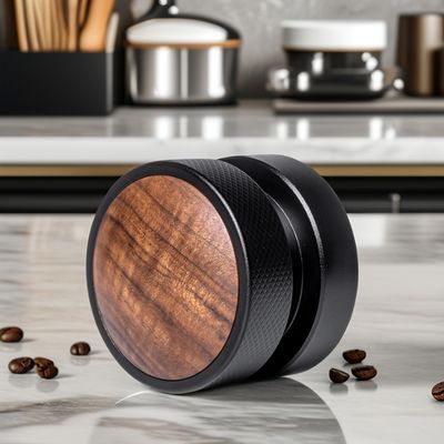 51mm 53mm 58.35mm Gravity Force Espresso Tamper e distributore con tappo d'argento