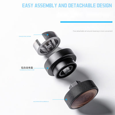 Barista Coffee Tamper 51mm 53mm 58.35mm Acciaio inossidabile con Walnut Wood Cap Espresso Tools