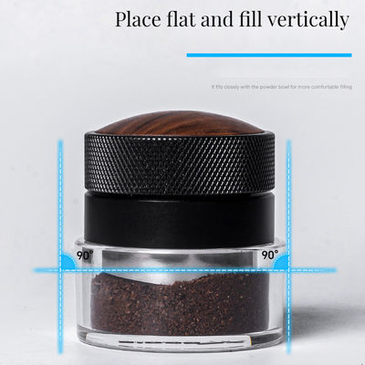 Personalizza il logo Acceptabile Legno di noce e acciaio inossidabile Espresso Tamper Set 58mm Dimensioni