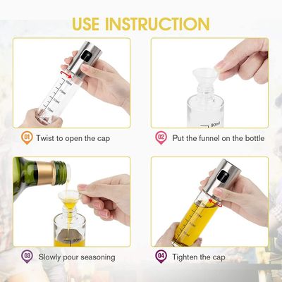 Lecitus di argento cucina casa BBQ Sprayer per grigliare olio di cottura Dispenser bottiglia 2024