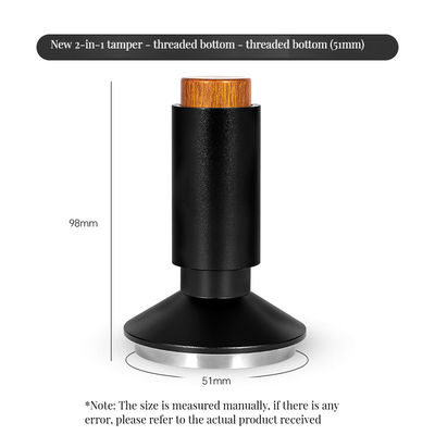 Distribuitore di caffè in legno 2 in 1 per espresso perfetto 51mm 53mm 58mm