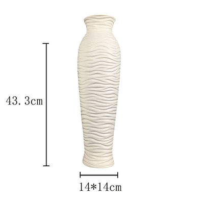 Vaso di fiori in ceramica di design nordico unico per la decorazione domestica e l'ornamento del soggiorno