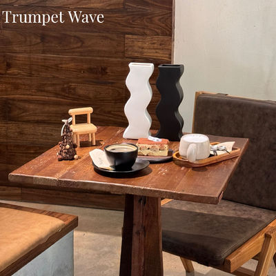 Decorazione del tavolo da pranzo a cielo stellato Vaso ceramico bianco moderno ed elegante per la decorazione domestica