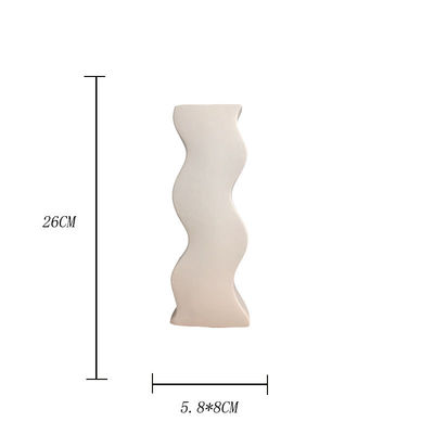 Decorazione del tavolo da pranzo a cielo stellato Vaso ceramico bianco moderno ed elegante per la decorazione domestica