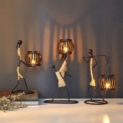 Aromaterapia d' argento Porta candelabri in ferro Ideale per la decorazione della casa Decorazione di matrimonio