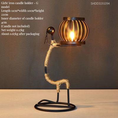Aromaterapia d' argento Porta candelabri in ferro Ideale per la decorazione della casa Decorazione di matrimonio