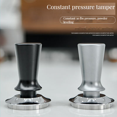 Logo personalizzato Espresso Tamper in alluminio con carico stazionario a molla Calibrato 51mm 53mm 58mm Dimensione