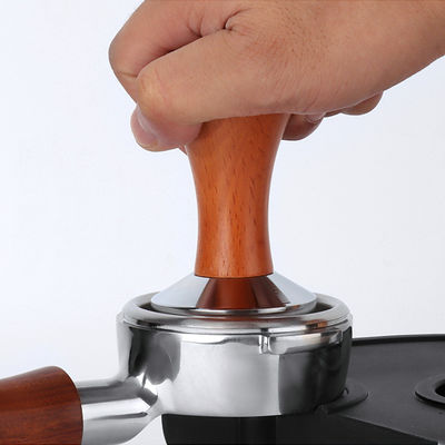 Espresso Tamper in acciaio inossidabile da 51 mm 53 mm 58 mm con maniglia portatile in legno