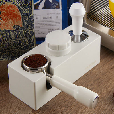 Moderno Design Durable BAMBOO Espresso Coffee Tamper Stand per accessori Barista