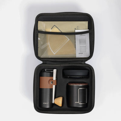 Classico Portable Ceramic Porcelain Coffee Cup Filter Cup Pour Pot Travel Gift Set per il campeggio all'aria aperta