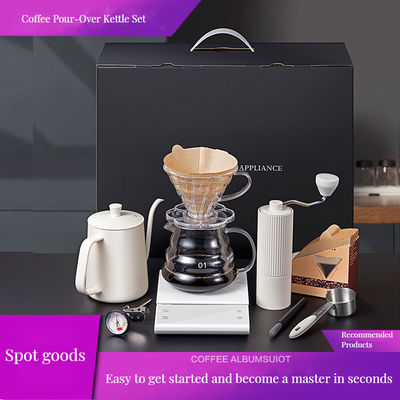 CAFFEE Tea Maker Macchine manuali per il caffè in acciaio inossidabile con velocità e coperchio regolabili