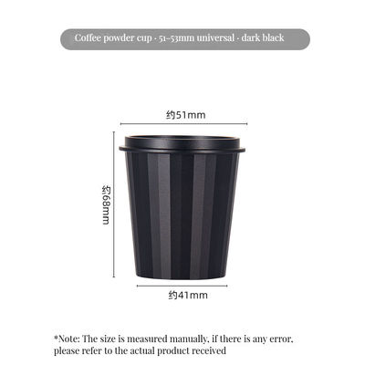 Modern Design Stile Strumenti per il caffè e il tè Coppa di dosaggio in acciaio inossidabile per baristi