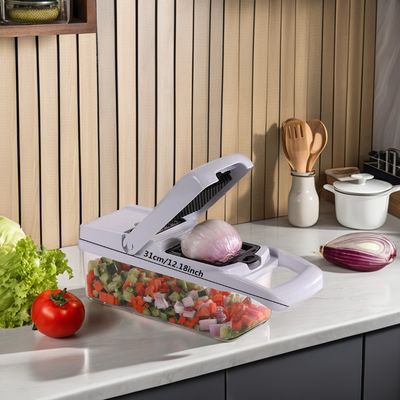 Genius 22-funzione in acciaio inossidabile Bambù Food Chopper Il tuo versatile strumento da cucina