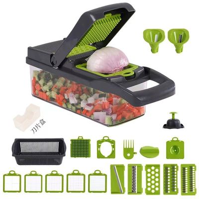 Ultimate 22 in 1 tagliatore di frutta e verdura di bambù utensili da cucina durevoli per cucine occupate