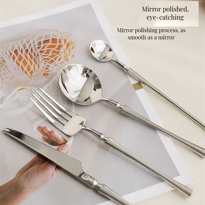 24pcs oro in acciaio inossidabile Set di piattaforme per hotel matrimonio Stocked lussuoso argento