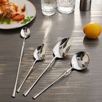 Logo personalizzato accettabile 24pcs elegante oro in acciaio inossidabile pianoforte set per hotel