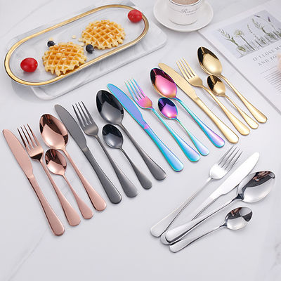 Sostenibile Acciaio Inossidabile 24pcs Set di posate per Casa Hotel Ristorante Matrimoni