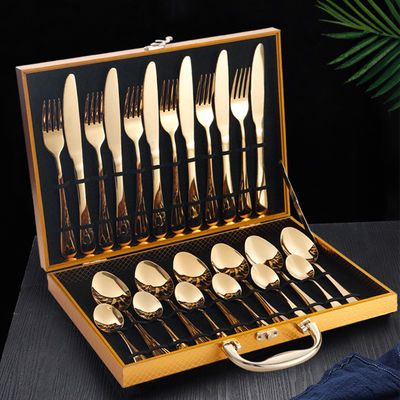 Sostenibile Acciaio Inossidabile 24pcs Set di posate per Casa Hotel Ristorante Matrimoni