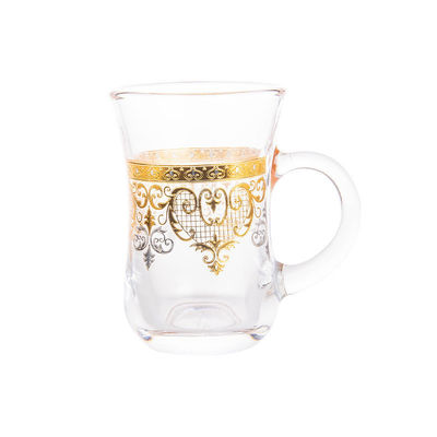 2024 Gold Pattern Turkish Crystal Glass Cup Set Elegante design retrò per ogni occasione