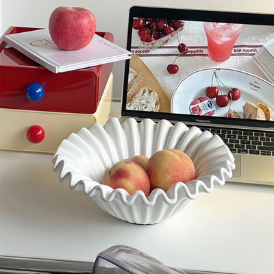 Placca di PET rotonda multicolore di lusso per servire insalate e snack alle feste della cucina moderna