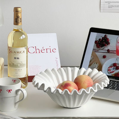 Placca di PET rotonda multicolore di lusso per servire insalate e snack alle feste della cucina moderna