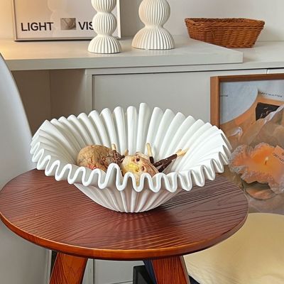 Placca di PET rotonda multicolore di lusso per servire insalate e snack alle feste della cucina moderna
