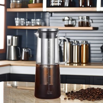 Prodotto 1L/1.4L Bottiglia d'acqua in vetro ad alto borosilicato con filtro in acciaio inossidabile