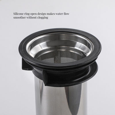 1L/1.4L Bottiglia d'acqua in vetro ad alto borosilicato con filtro in acciaio inossidabile sostenibile