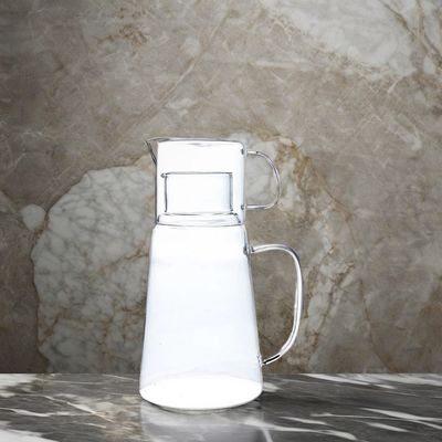 Bottine di vetro resistenti alle alte temperature Set Bottine di design moderno per bevande di succo d'acqua