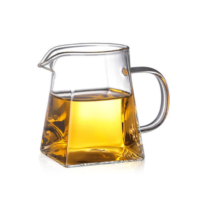 350-950 ml di vetro borosilicato trasparente quadrato Tazze da tè e da caffè Kung Fu Set giornaliero