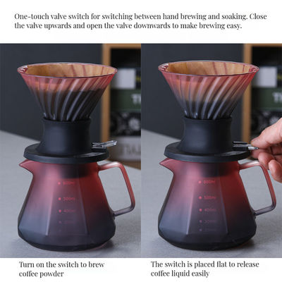 Percolatori a goccia a mano di filtri per caffè in acciaio inossidabile per versare caffè e tè