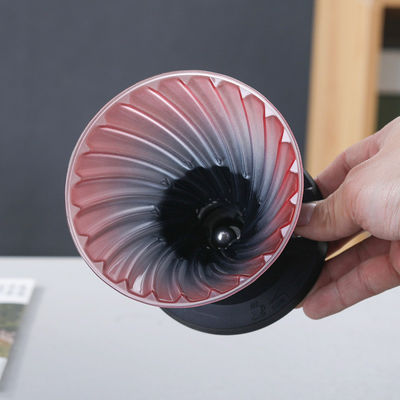 Tipo di pressione a mano Borosilicato vetro hand drip caffettiera con filtro in acciaio inossidabile