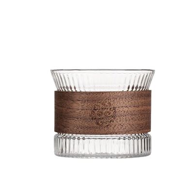Logo personalizzato 150 ml di vetro ad alto borosilicato a doppia parete Tazza da tè e caffè per viaggi moderni