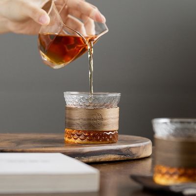 Logo personalizzato 150 ml di vetro ad alto borosilicato a doppia parete Tazza da tè e caffè per viaggi moderni