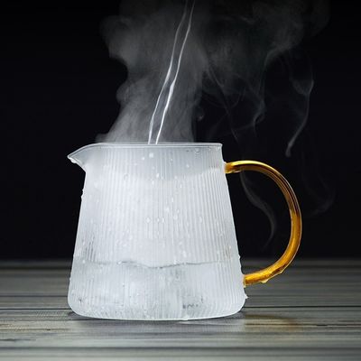 Stylish Classic Design Grandi borosilicato vetro barattoli di latte con maniglia resistente al calore