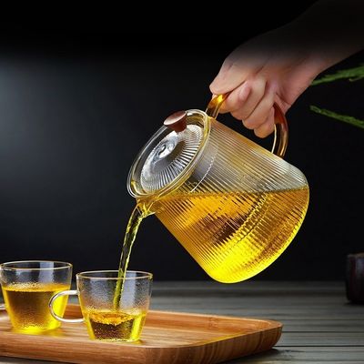 Stylish Classic Design Grandi borosilicato vetro barattoli di latte con maniglia resistente al calore